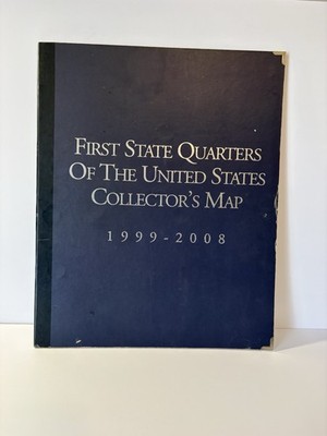 First State Quarters of the US Collectors Map 1999-2008 Nearly Complete