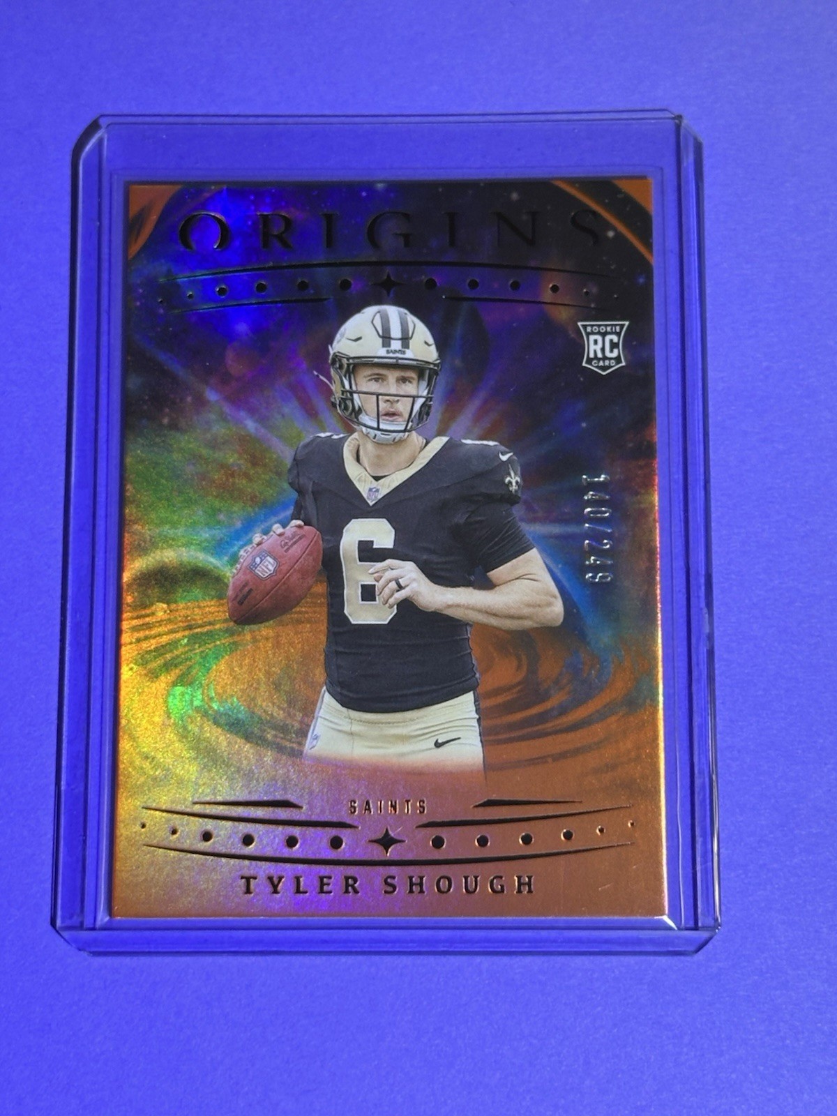 2025 Panini Origins - Rookie Tyler Shough #117 Orange /149 (RC)