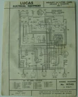 Original Lucas Wiring Diagram for the Healey 2.4 Saloon & Roadster 1946-47