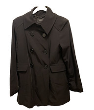 Jones New York Black Women's Blazer Jacket Size Small Button-Up Pockets