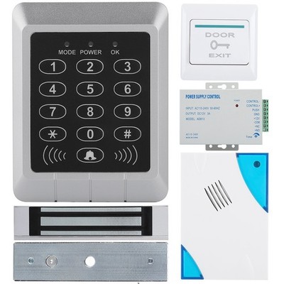 Electric Magnetic Door Lock Access Control Card Password Door Security Syste SET
