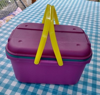 Eagle Craftstor Craft Sewing Tote Storage System Organizer Teal Magenta Yellow