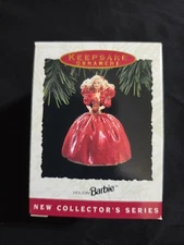 Holiday Barbie Ornament 1st in Series MINT QX572-5 1993 Hallmark Keepsake NEW