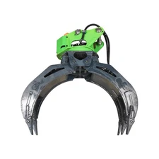 Excavator Rotating Log Grapple Bucket Attachment Steel Excavator Auxiliary Tool