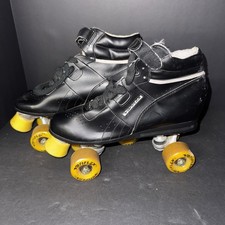 Vintage Mens Variflex Roller Skates BLACK Size 7