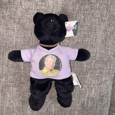 NSync boy band Bear plush Black Beanbag Lance shirt 2000 Limited Ed Rare