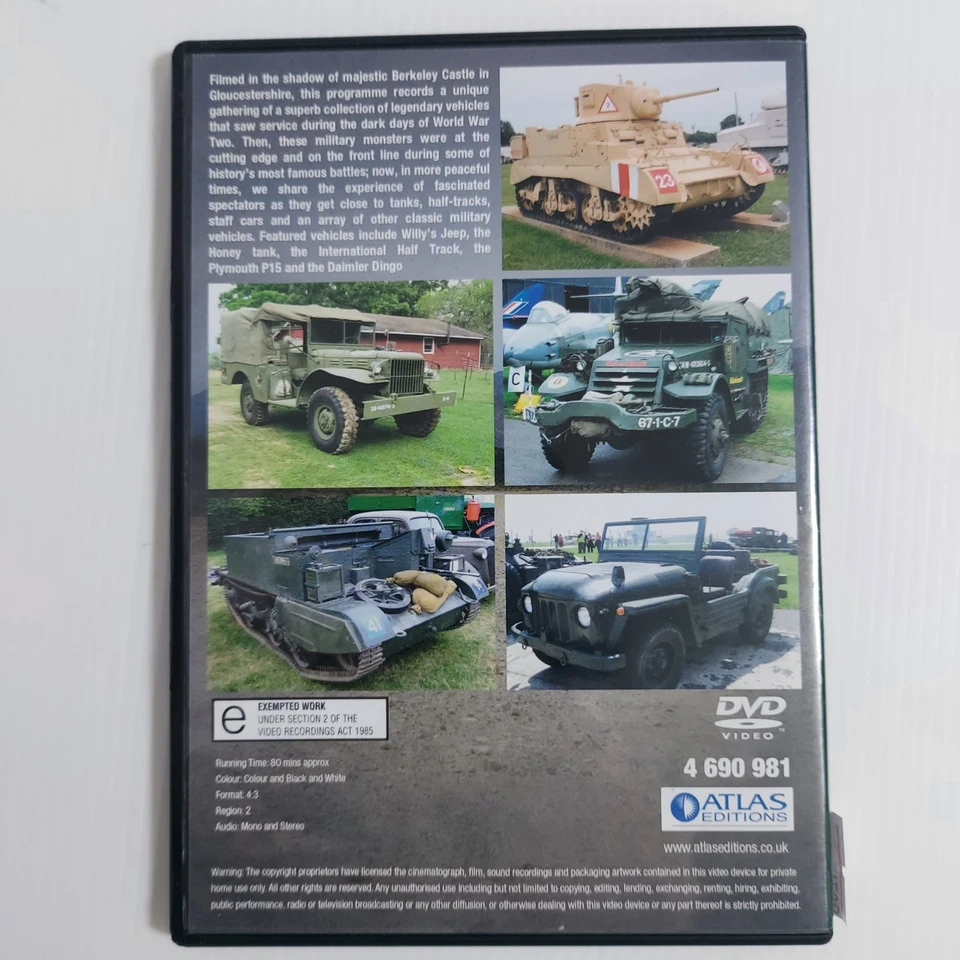 DVD Military 100 Military Vehicles 2005 – WW2 Tanks Jeeps Half Tracks Atlas Edit - Image 2 of 4