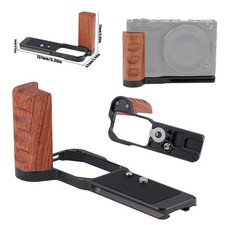 Quick-Release L-Plate Bracket Holder For Nikon ZR Solid Wood Handle Camera Mount