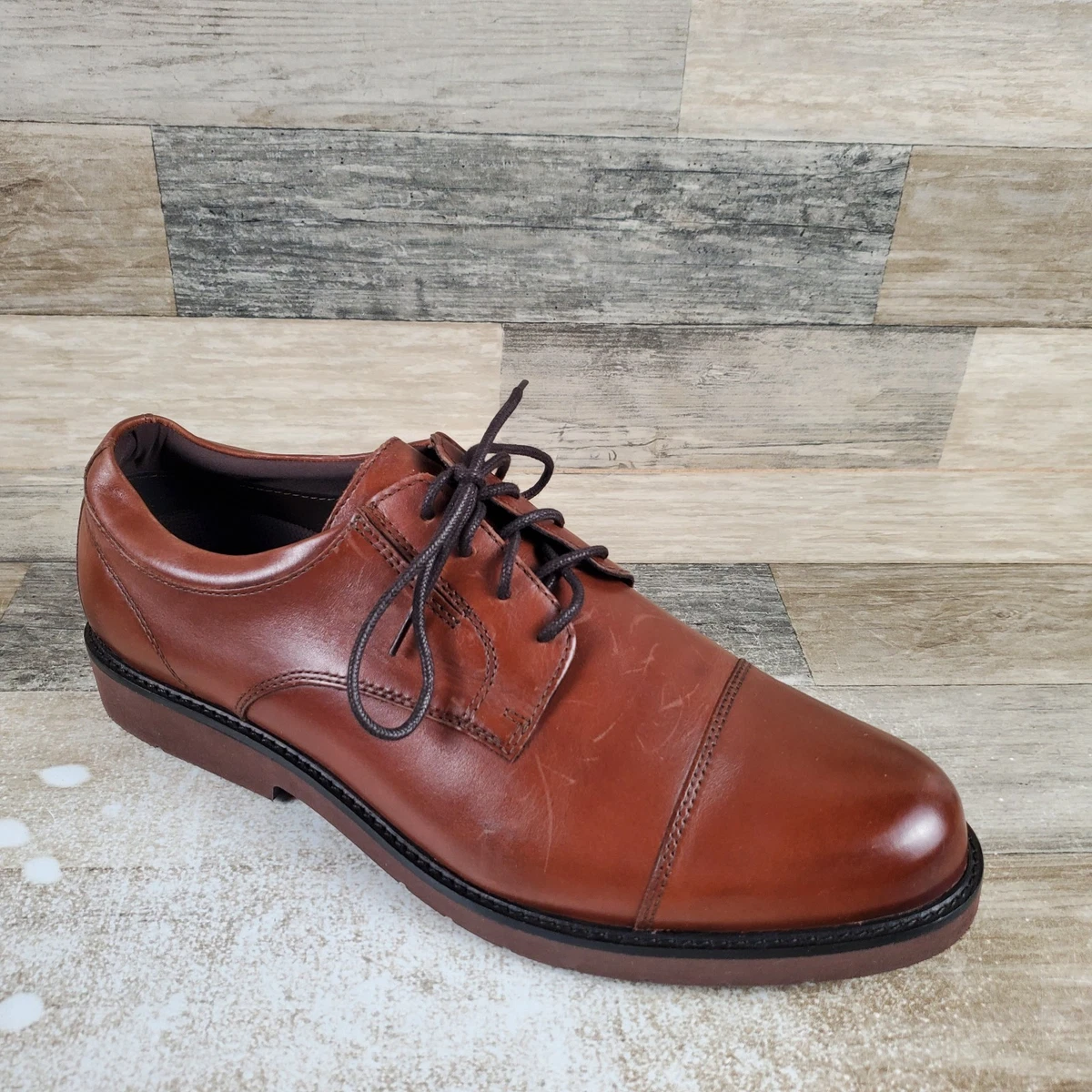 Hush Puppies Solid Leather Upper Dress Shoes for Men for 