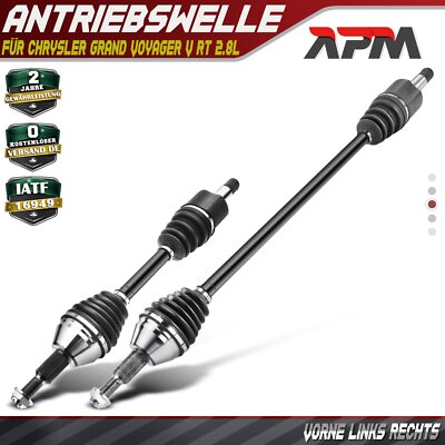 2x Antriebswelle Vorne L+R ohne ABS Ring für Chrysler Grand Voyager V RT ab 2007