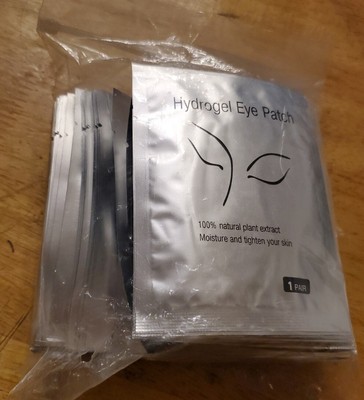 100 Pair Hydrogel Eye Patch Eyelash Extension Eye Gel Patches Under Eye Pads