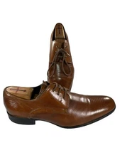 Kenneth Cole New York Size 9 M  Brown Derby Leather Dress Shoes