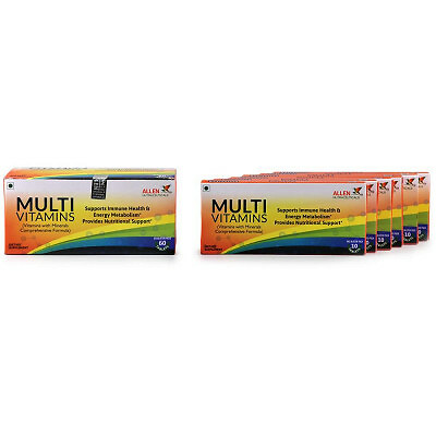 Allen Multi Vitamins (60tab)completes everyday requirement of nutrients, vitamin