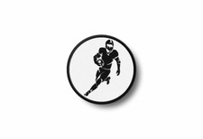 Patch badge embroidered border printed applique sport us football american