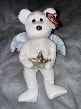 TY Beanie Baby - STAR the Angel Bear Holding Gold Star  8.5 inch - MWMTs
