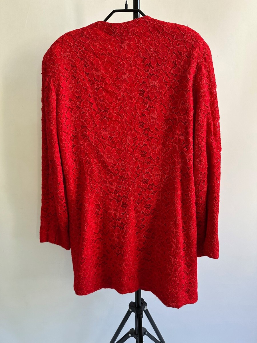 RARE vintage 80's CHRISTIAN DIOR Coordonnes Rayon Red blazer RARE vintage 80's CHRISTIAN DIOR Coordonnes Rayon Red blazer