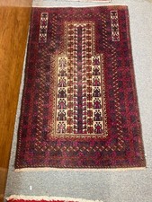 Antique Handwoven Turkish Turkoman Prayer Rug - 36" x 48"