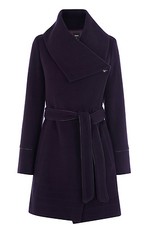 Oasis Stitch Detail Formal Drape Coat