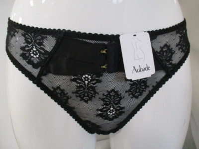 Aubade Lingerie  BD27  Tickle Belle Italienischer Slip   Noir   (AU4)