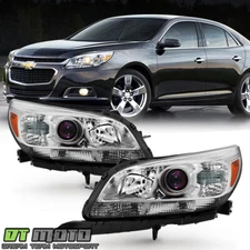 2013 2014 2015 Chevy Malibu Halogen Projector Headlights Replacement LEFT+RIGHT