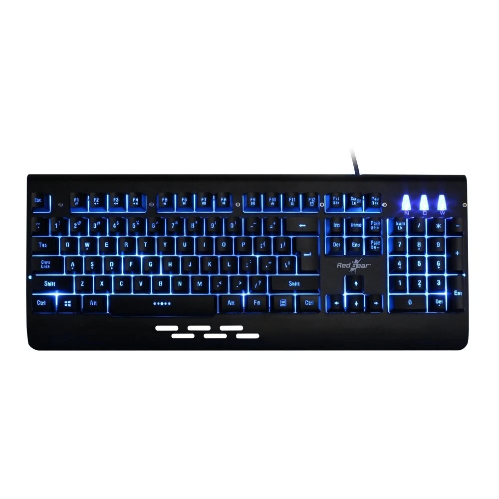 Redgear Blaze Semi-Mechanical wired Gaming keyboard With 3 Color Backlit