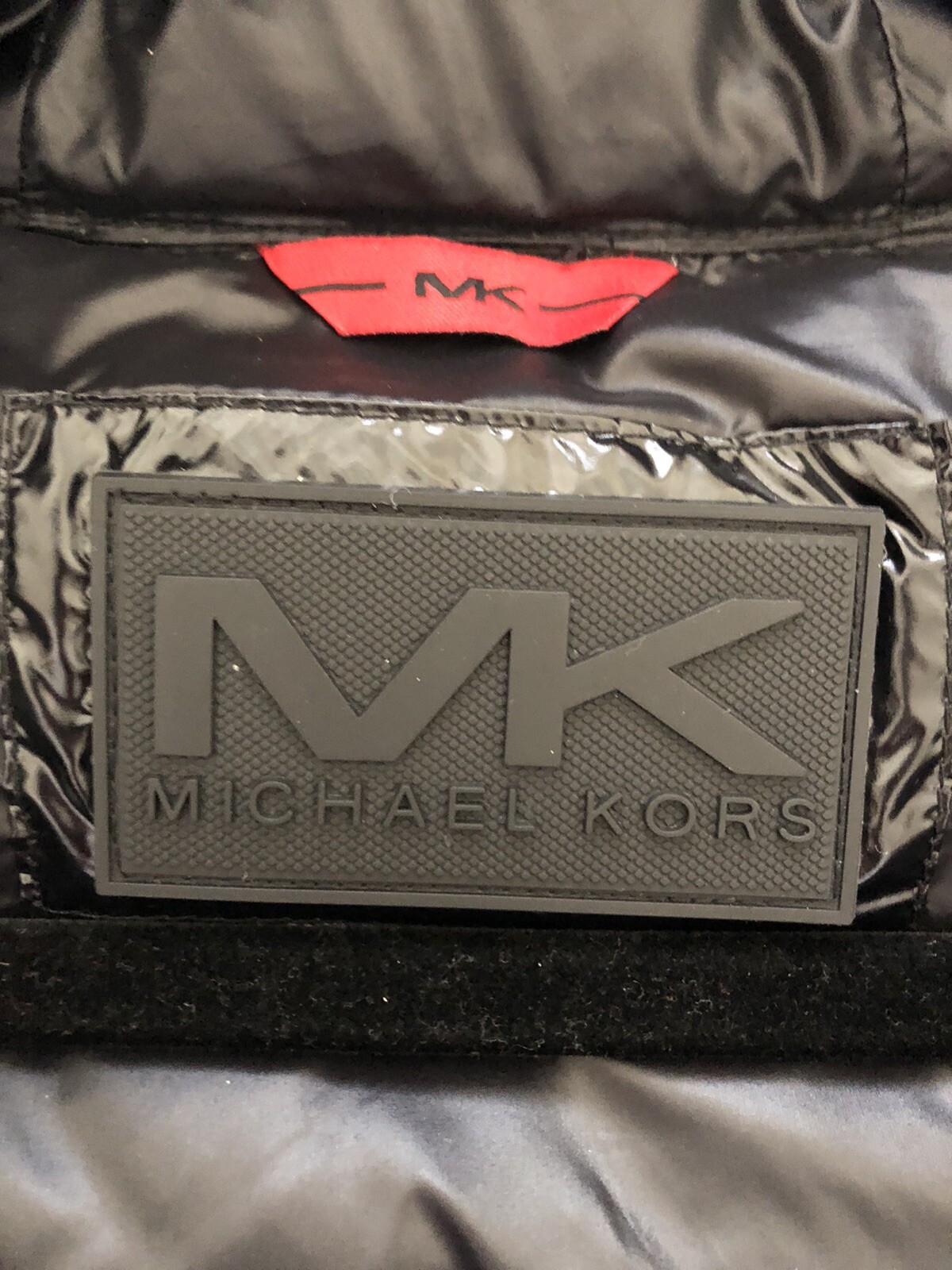 NEW MICHAEL KORS MEN'S QUILTED & PUFFER SHINE BLACK HOOD JACKET