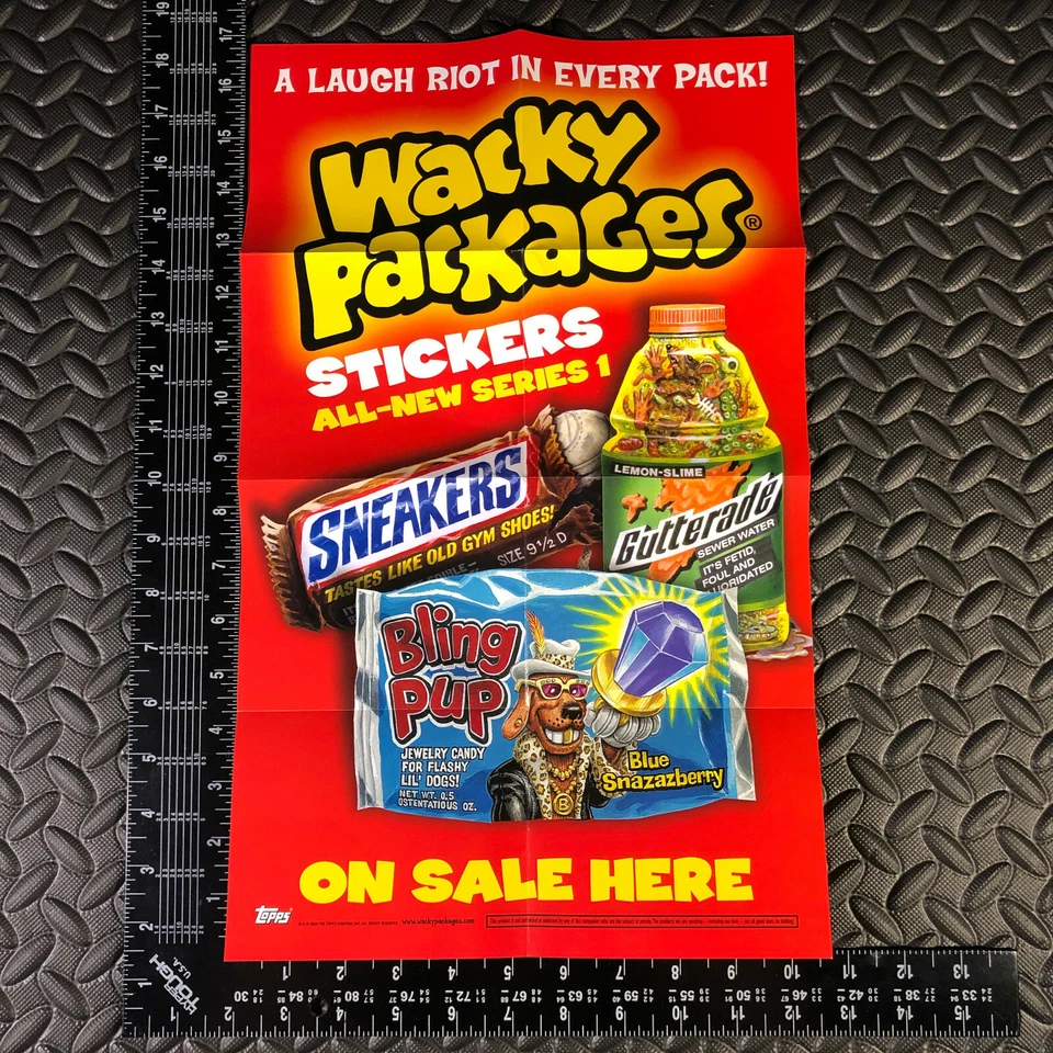 WACKY PACKAGES ANS1 2004 ALL-NEW SERIES 1 BOX TOPPER WINDOW POSTER AD PROMO - Image 1 of 1