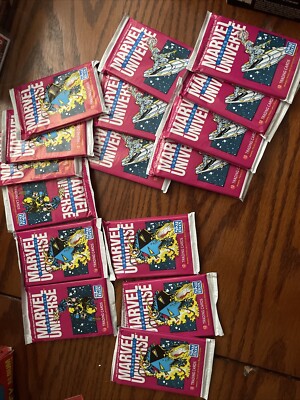 4 X  1992 SKYBOX MARVEL UNIVERSE SERIES 3 TRADING CARD PACKS Various Covers