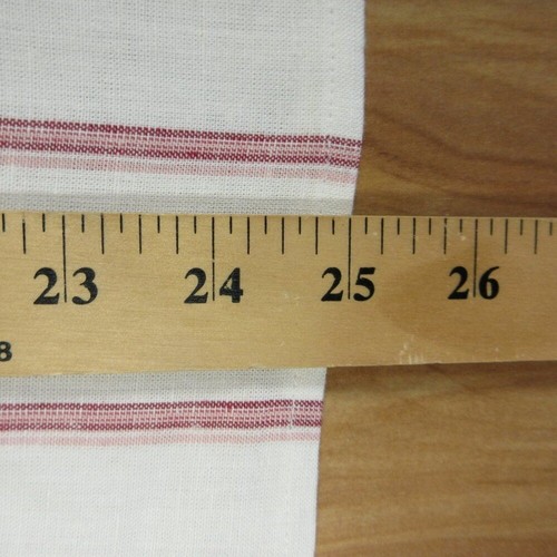 SPLENDID Ladies Linen Blend Blouse Top Sz L Yoked Red Wht Strip V Neck Shirt NWT - Picture 12 of 13
