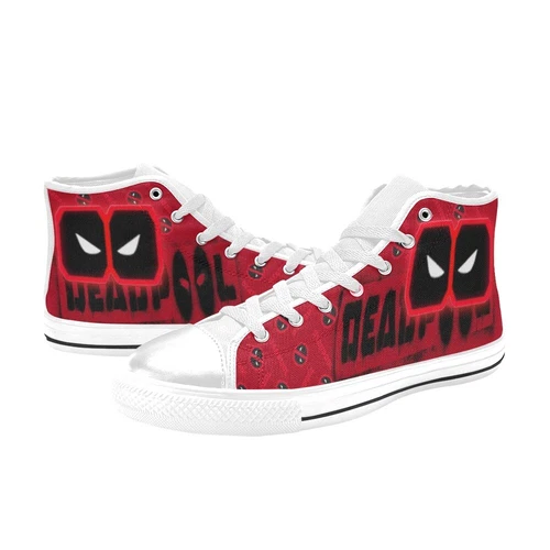 Deadpool Custom High Tops Sneakers Canvas Men Shoes