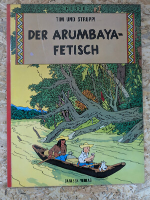 Tim und Struppi - Der Arumbaya-Fetisch  Nr.5   3.Auflage 1974  ISBN 355101518X