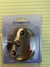 Plumbmaster 36512 Overflow Cover Plate Round, W/Trip Lever NEW 