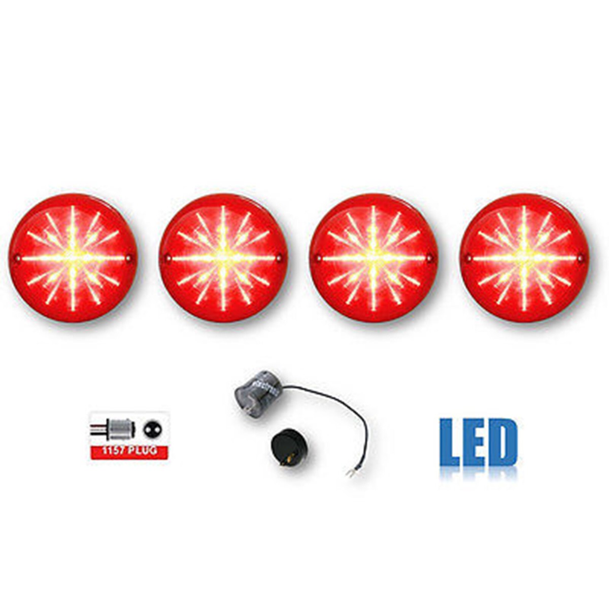 75-82 Chevy Corvette LED Rear Bubble Tail Light Lens