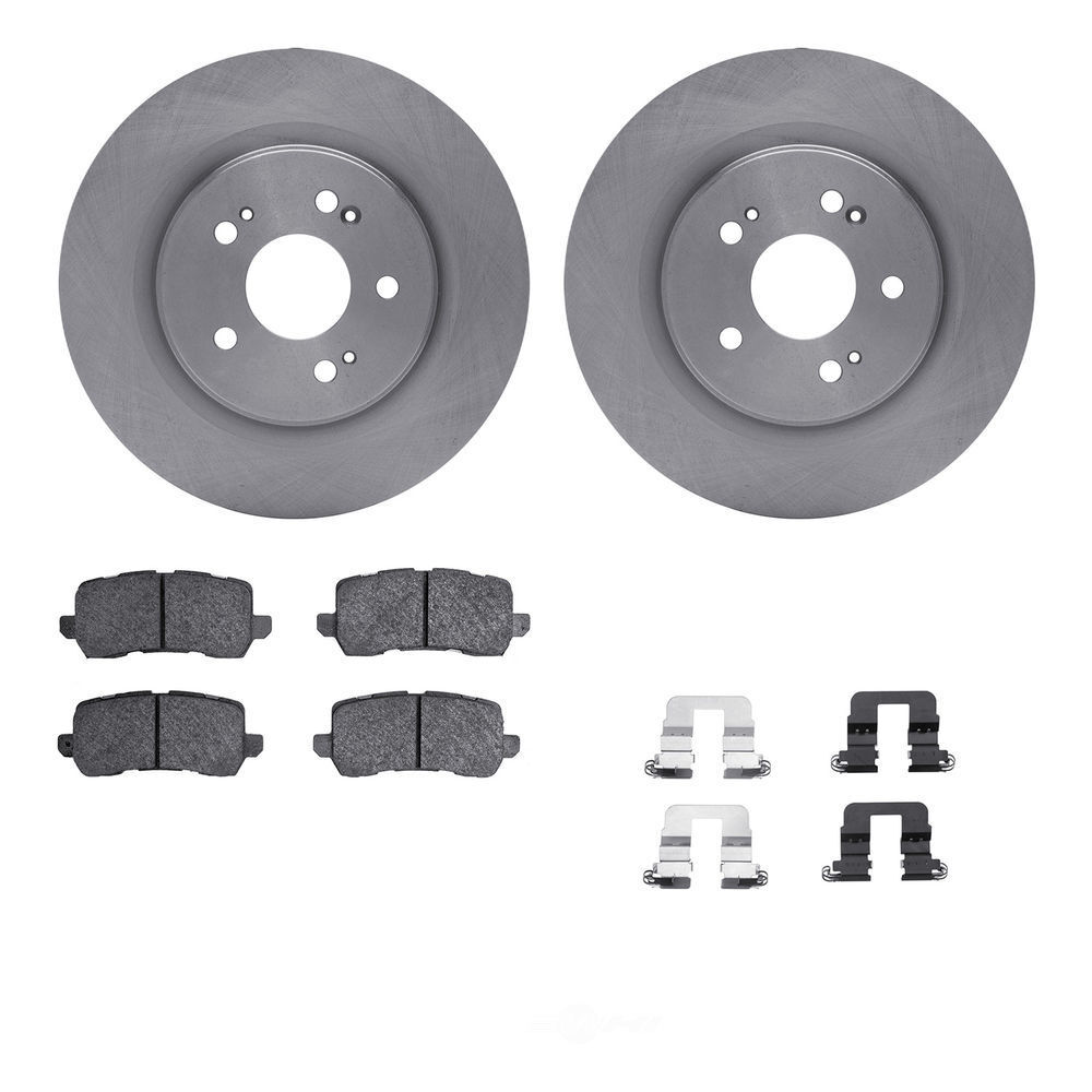 AM Autoparts Front Ceramic Brake Pad & Rotor Kit – Fits 2003-2004 Dodge Chrysler Minivans