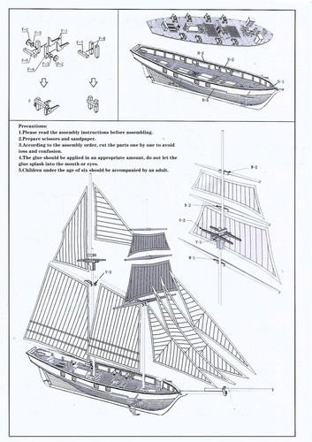 Wooden Sailing Boat Model DIY Kit Ship Assembly Decoration Gift Ship Model Kit - Picture 11 of 16