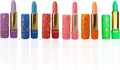 Set 6 magische Lippenstifte wechselnd, feuchtigkeitsspendend, langlebig, pH-Wert aus Marokko