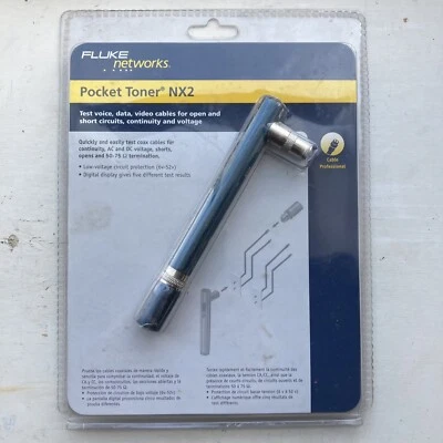 Fluke Networks PTNX2 Pocket Toner NX2 Coax Cable Tester Blue NEW SEALED