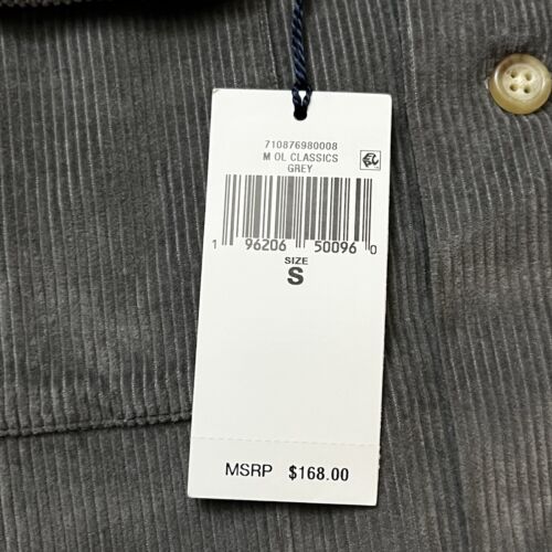 Polo Ralph Lauren Classic Fit Wide Wale Corduroy Camp Shirt Overshirt Small Gray - Picture 3 of 17