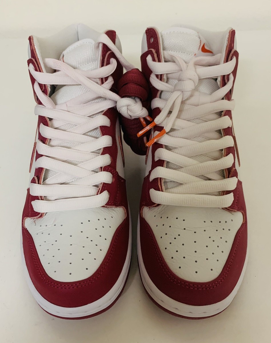 Nike SB Dunk High Pro ISO Mens Sz 10 Sweet Beet White Skate  display picture 3