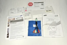 Samsung Plasma TV User Manual & BN39-01145W AV Component Adapter Cable