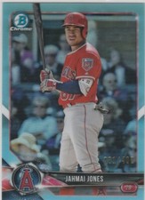 Jahmai Jones 2018 Bowman Chrome Draft BDC-35 Sky Blue Refractor 081/402 Angels