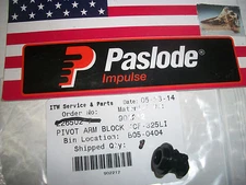 Paslode Part # 902212  PIVOT ARM "FUEL BLOCK"