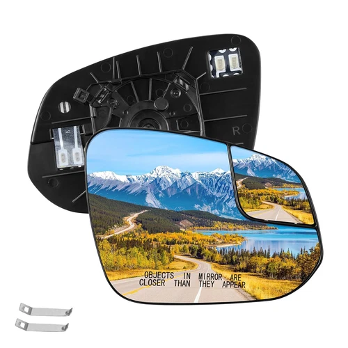 Passenger Right Side View Exterior Heated Mirror Glass For Toyota RAV4 2016-2018