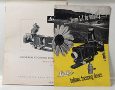 LEICA FOCUSING BELLOWS INSTRUCTIONS MANUALS