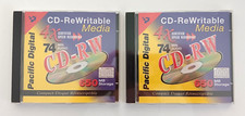 Set Of 2 Pacific Digital CD-ReWritable Media Brand New Sealed