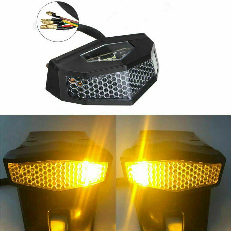 Luz de freno trasera LED Fender Eliminator señal de giro para YAMAHA TW200 1989-2024 Foto 3 de 4