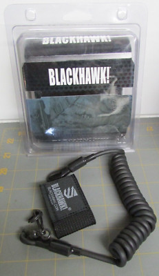 BLACKHAWK pistol leash LANYARD for SHOOTERS / RIGGERS BELT black NEW in ...