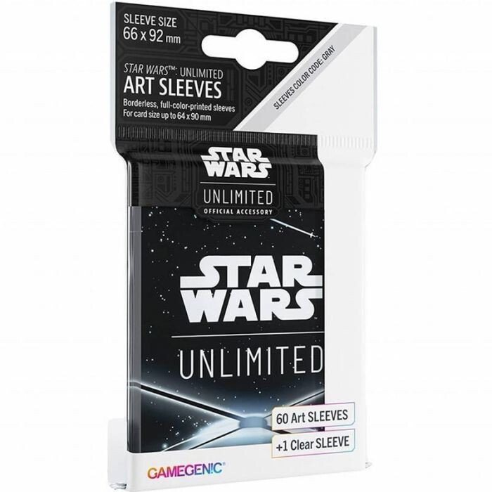 ART SLEEVES star wars unlimited BACK BLACK gamegenic ACCESSORIO UFFICIALE bustin