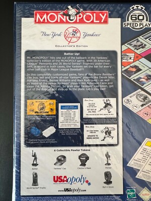 USAopoly 110714 NY Yankees Collectors Edition Monopoly for sale