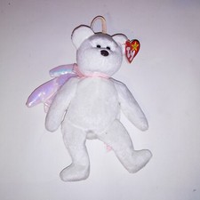 Ty Beanie Baby Halo the Angel Bear White Stuffed Animal Plush Kids Toys